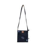 Signature Safari Unisex Black Canvas Sling Bags with Buffalo No Adjuster